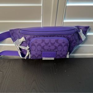 Coach NWT Track Belt Bag in Purple